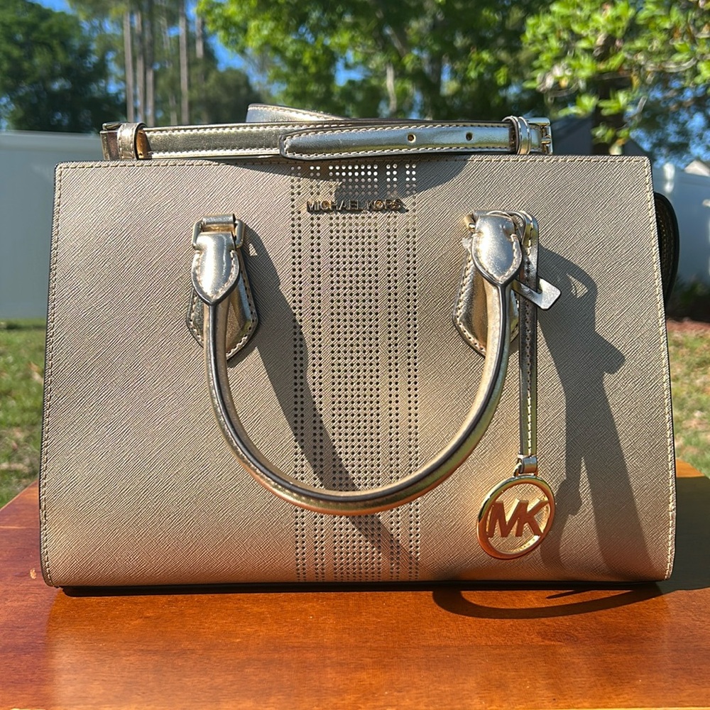 Michael Kors Gold Satchel